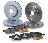 Atec Bremsscheiben + Bremsbeläge Vorne + Hinten [Hersteller-Nr. 40579655] für Toyota