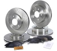 Atec Bremsscheiben + Bremsbeläge Vorne + Hinten [Hersteller-Nr. 40579934] für Nissan