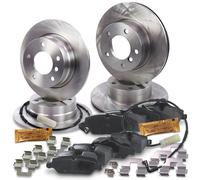 Atec Bremsscheiben + Bremsbeläge Vorne + Hinten [Hersteller-Nr. 40581806] für BMW