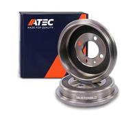 ATEC Germany 2x Bremstrommel Hinterachse ohne Radlager Kompatibel mit DACIA LOGAN (LS_), RENAULT 19 1, 19 2, CLIO 2, LOGAN 1, MEGANE 1, SANDERO/STEPWAY 1, THALIA, TWINGO