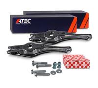 ATEC Germany 2x Querlenker + Schraubensatz hinten unten mit Gummilagern