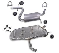 ATEC Germany Auspuff Schalldämpfer Set 1x Mittelschalldämpfer, 1x | Kompatibel mit: VW GOLF PLUS V, GOLF V
