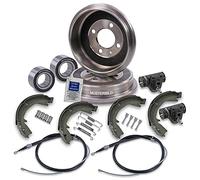 ATEC Germany Bremsensatz Hinterachse inkl. 2x Bremstrommel 4x Bremsbacken mit Montagesatz 2x Radbremszylinder 2x Radlager 1x Handbremsseil & rechts Kompatibel mit OPEL CORSA B (S93), TIGRA (S93)