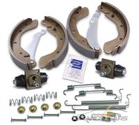 ATEC SATZ BREMSBACKEN TROMMELBREMSE+ZUBEHÖR+RADBREMSZYLINDER FÜR OPEL CORSA B C