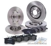 ATEC SATZ BREMSSCHEIBEN + BREMSBELÄGE VORNE + HINTEN FÜR CITROEN C4 PEUGEOT 307