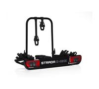 Atera 022698 PKW Fahrradträger Strada E-Bike, Auto-Kupplungsträger mit Rückleuchten - für 2 Fahrräder - Black Edition