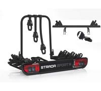 Atera Strada Sport M3 + 4. Fahrradadapter - 4-Fahrrad-Anhängerkupplungsträger (schwarz)