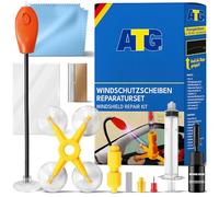 ATG® Steinschlag Reparaturset Windschutzscheibe mit UV-Lampe - Universelles Auto Glas Reparatur Set - Profi Windschutzscheibe Reparaturset - Schnell & einfach - Praktisches Steinschlag Reparatur Set