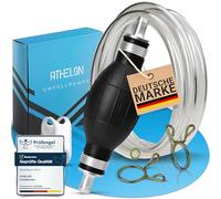 ATHELON® Handpumpe Umfüllpumpe für Benzin, Diesel, Öl oder Wasser Absaugpumpe