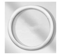 Atmungsaktive Autolenkradabdeckung Für Hyundai Für Santa Fe Für Sonata Für Tucson Für Kona IX25 IX35 Für Elantra Lenkradabdeckung(Weiß-O)