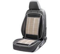 Atmungsaktive Bambus-Sitzauflage in beige/schwarz