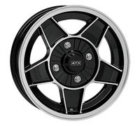 Alufelge ATS Classic 7x13 4/100 ET20 schwarzfront poliert Opel Kadett C KULT