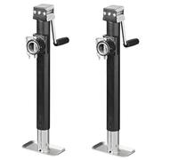 Atsoya Parkhalterung 2 Stücke Anhänger Stützen Abstellstütze Schwerlast 800 kg höhenverstellbar 53-90cm mit Handkurbel, Anhängersicherung stabile Stützfüße für Wohnwagen, Yachten, Anhänger