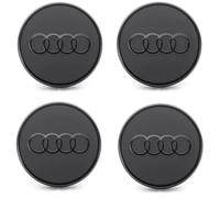 Audi 85H071006A Radzierkappen (4 Stück) Nabenkappen Radnabenkappen Nabendeckel Radkappe Felgendeckel, schwarz *** Abmessungen VOR dem Kauf prüfen! ***
