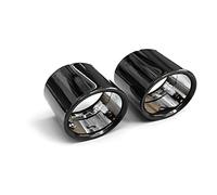 Audi 8Y0071761 Auspuffblenden Sport Endrohrblenden Blende Auspuff, schwarz verchromt, für Doppelendrohr rechts (PR-Code 0P6)