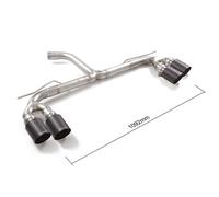 Audi A3 8Y - GY Ragazzon Duplex-Endrohrsystem Gruppe N 2x100mm rund Carbon Shot versetzt 50.1110.84