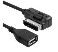Audi AMI MDI USB Music Interface MP3 Adapter USB Audio Adapter Kabel kompatibel für Audi A3 A4 S4 S5 A6 S6 A8 S8 Q3 All Road TT R8 VW Jetta Golf Passat Tiguan Touareg Skoda für Bluetooth-Empfänger