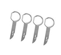 Audioproject A105-4 x Autoradio Ausbauwerkzeug Entriegelungswerkzeug Autoradio für VW Audi Seat Skoda Mercedes Benz A3 A4 T5 Golf Auto Radio Ausbau Werkzeug Entriegelungswerkzeug VW Schlüssel