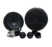 Audison APK 165 2-Wege-Komponentensystem, 165 mm Tieftöner und Hochtöner mit Frequenzweichen, 300 W Peak, 2 Ohm, 50 Hz bis 20 kHz Frequenzgang, Schwarz