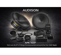 Audison APK165P KIT 2Way AP 6.5P+AP 1P 2 Wege 16,5cm Lautsprecher System NEU