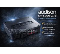 Audison SR 4.300 4-Kanal Verstärker 4 x 130 WMRS @ 2 Ohm