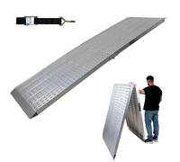 TRUTZHOLM Auffahrrampe Alu extralang 300 cm extrabreit 70 cm klappbar 400 Kg ...