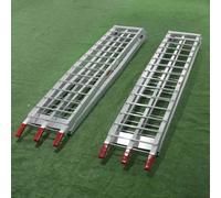 Auffahrrampen-Set (310 cm) aus Aluminium für Rasentraktoren, ATV usw