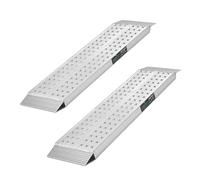TRUTZHOLM 2x Auffahrrampen 100x28cm Traglast 540 kg Grau