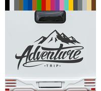 Aufkleber ADVENTURE Abenteuer Urlaub Berge Wohnmobil WoMo Wohnwagen | 68x40cm
