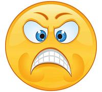 Aufkleber böse wütend mit blauen Augen wetterfest für Helm Wohnmobil Autoaufkleber Mülltonnenaufkleber Wohnwagen Moped LKW Coole Sticker Set Car Sticker Aufkleber Auto Kinderzimmer 10 x 10 cm