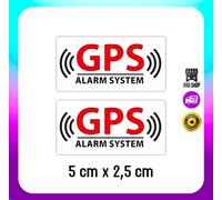 Aufkleber Diebstahlschutz Satellit GPS Stickers Auto Motorroller 55X25MM Alarm