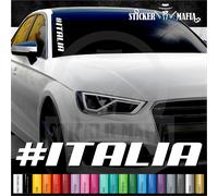 Aufkleber Italy Italia Italien Wappen Flag Fahne Auto Sticker Folie Frontscheibe