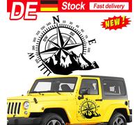 Aufkleber Kompass Windrose 60 x 50 cm Camper Wohnmobil Dekor Auto Sticker DE