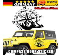 Aufkleber Kompass Windrose 60 x 50 cm Camper Wohnmobil Dekor Auto Sticker DEU