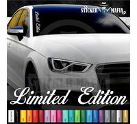 Aufkleber LIMITED EDITION Motorsport Frontscheibe Sports Sticker Auto Folie JDM
