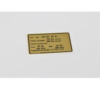 Aufkleber Reifendruck Porsche 928S US - 92800650902