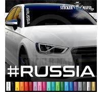 Aufkleber #Russia Russia Russland Россия Auto Wappen Frontscheibe Sticker Folie