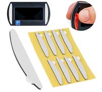 Ersatz Klebestreifen Set, 8 Stück, kompatibel mit Needit Park Mini automatische Parkscheibe, doppelseitiger Spezialkleber für Windschutzscheibe, Klebepads Parking Disc, Klebesticker Kit Glas Parkuhr