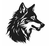 Aufkleber Wolf Kopf Sticker Größe, Farbe, Variante nach Auswahl Wohnmobil PKW