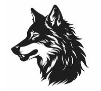 Aufkleber Wolf Kopf Sticker Größe, Farbe, Variante nach Auswahl Wohnmobil PKW