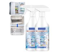 Auftauspray für Kühl-/Gefrierschrank, 120 ml, Kühlschrank-Enteiser-Spray, Gefrierschrank-Abtau- und Enteisungsspray, Enteiser für Kühlschrank-Entfroster, entfernt effizient schnell Eisansammlungen (2)