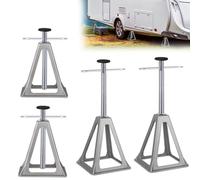 Aufun Unterstellbock Set Stützböcke, Wohnwagen Stützbock für Wohnwagen und Anhänger, Wohnwagenzubehör, Wohnmobilzubehör, bis 1000 Kg belastbar, Höhenverstellbar (4er Set)