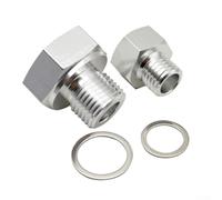 AugustknowU Messgerät-Adapter-Set, für LS-Motor-Anwendungen, M12 x 1,5 und M16 x 1,5 Aluminium-Adapter, für Öldruck-Kühlmitteltemperatursensoren