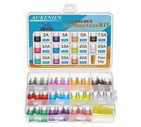 AUKENIEN KFZ Sicherungen Mini Autosicherung Set 2 3 5 7,5 10 15 20 25 30 35 40 Ampere Autosicherungen Flachsicherungen Stecksicherungen Sicherung für PKW Motorrad LKW
