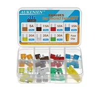 AUKENIEN Micro2 Sicherungen KFZ 5A 7,5A 10A 15A 20A 25A 30A Auto Stecksicherung Set Autosicherungen Autosicherung Stecksicherungen Flachsicherungen für Wohnwagen Motorrad