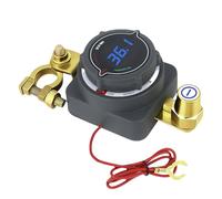 AULESSE 300A Batterie Trennschalter mit Voltmeter, Batterieschalter 12V 24V 36V 48V Hauptschalter Stromschalter Akku Power Cut Off Schalter für Autos LKWs Boote Yachten Bus RV