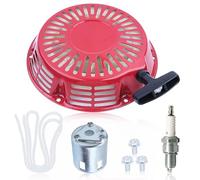 AUMEL Seilzugstarter für Honda GX390 GX340 GX610 GX620 GXV390 Motoren mit CM5H Zündkerze + Zugseil + Rückstoß Starter + Schrauben(M6*10)