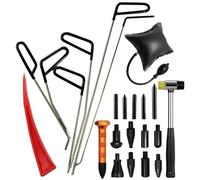 Ausbeulwerkzeug,Dellen Reparaturset Auto,Beulen Reparaturset Auto,23pcs Dellen reparaturset Auto,mit sechs eformten Haken und Knock-Down-Stift Kleine Hämmer und Luftpumpen für Dings Schäden Entferne