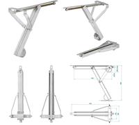 Ausdrehstütze Wohnwagen Wohnwagenstützen Kurbel Stützen Anhängerstütze (500kg 460x195mm H:440mm)
