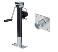 Ausdrehstütze u Halter klappb. 1000kg Abstellstütze 420-680mm Stützfuß Anhänger